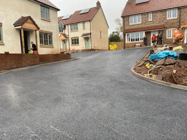 Compton Martin: Tarmac road and paths